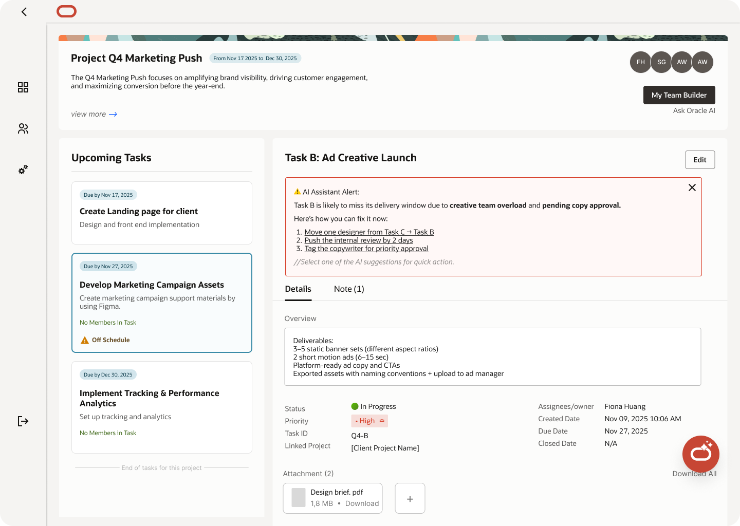 System suggests steps to fix the risk